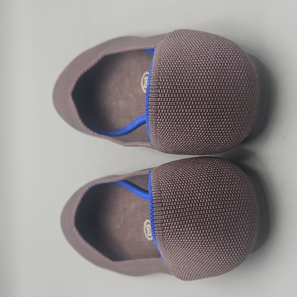Rothy's The Flat Mink, Gray Mauve Brown Round Toe Shoes Knit 8 - Picture 9 of 13